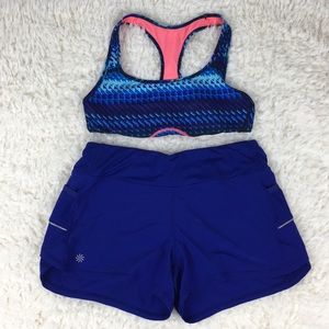 Athleta blue shorts size small